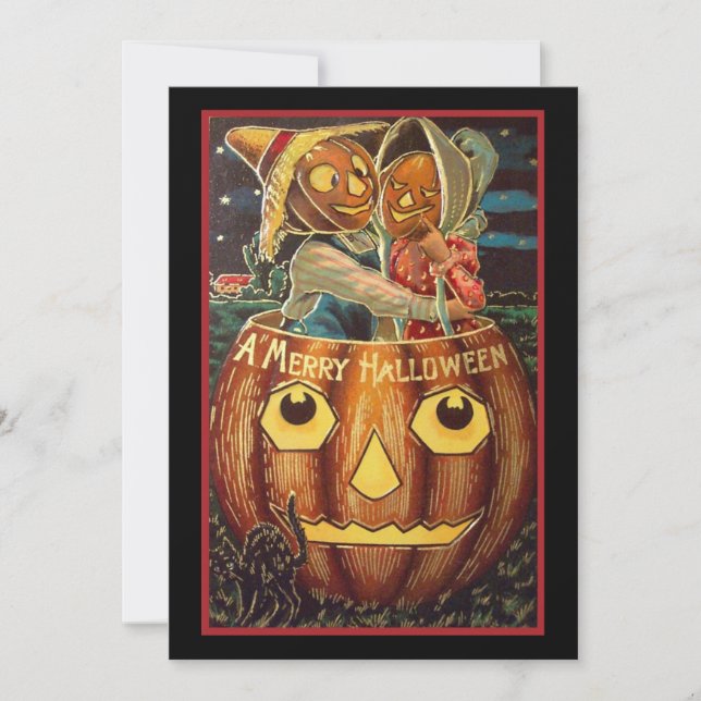 Vintage Halloween Pumpapar (Framsida)