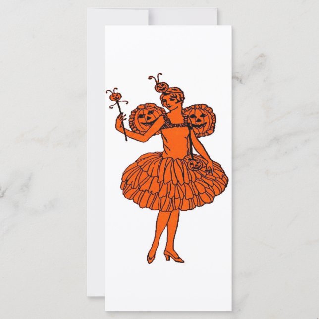 Vintage Halloween Pumpkin Fairy (Framsida)