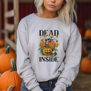 Vintage Halloween Pumpkin och Skul T Shirt