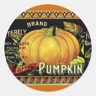Vintage Halloween Runt Klistermärke