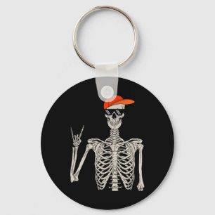 Vintage Halloween Skeleton Sten på hand Skeleton M Nyckelring