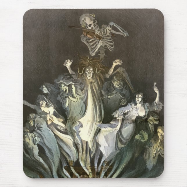 Vintage Halloween, Skeleton Violinist och Spöken Musmatta (Framsidan)