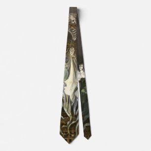 Vintage Halloween, Skelettviolinist och spöken Slips