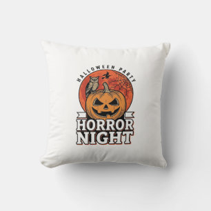 Vintage Halloween-skräck natt pumpar skjorta desig Kudde