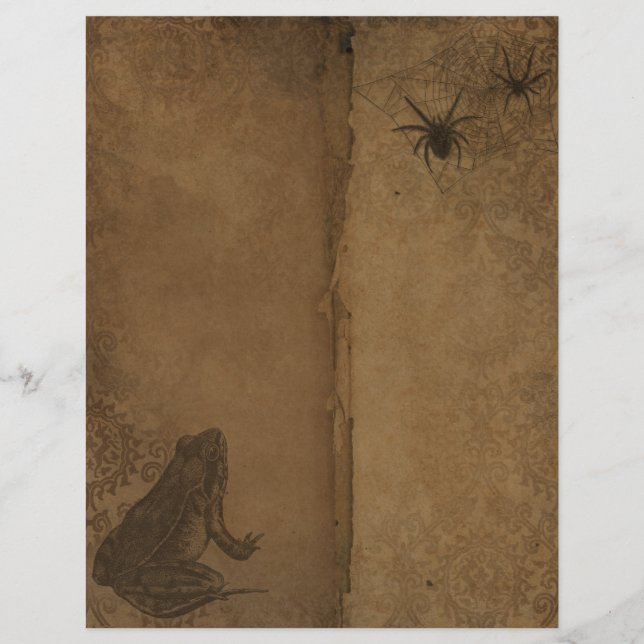 Vintage Halloween-skrapbok Papper (Framsida)