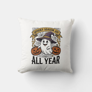 Vintage Halloween-spöke Skumlig säsong Glädje Tröj Kudde