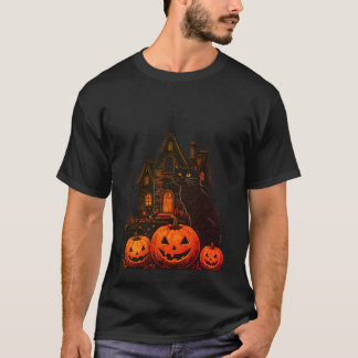 Vintage Halloween Spökhus T Shirt