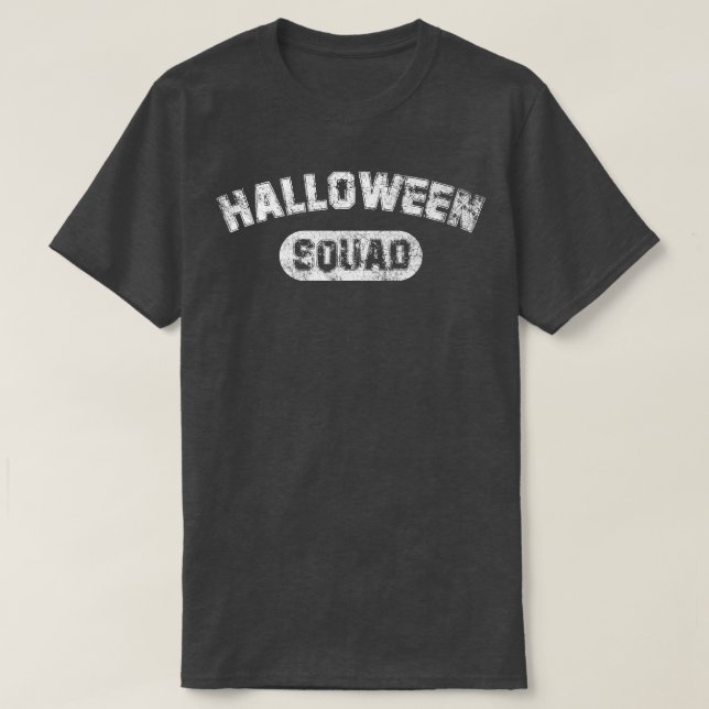 Vintage Halloween Squad T Shirt (Design framsida)