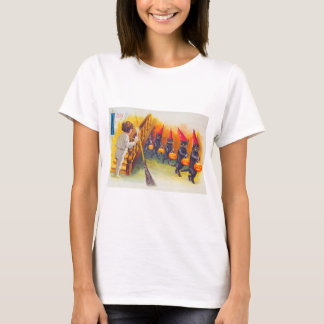 Vintage Halloween Svarta katter T Shirt