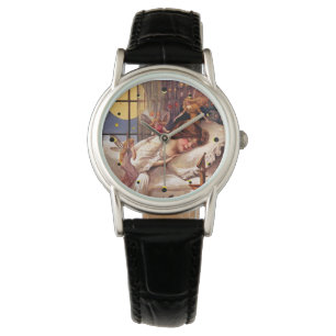 Vintage Halloween Time Älvors and Sleeping Girl Armbandsur