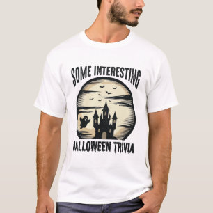 Vintage Halloween Trivia Ghost Moon T-shirt Design