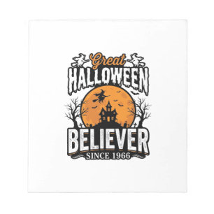 Vintage Halloween-troende sedan 1966 Graphic_1 Anteckningsblock