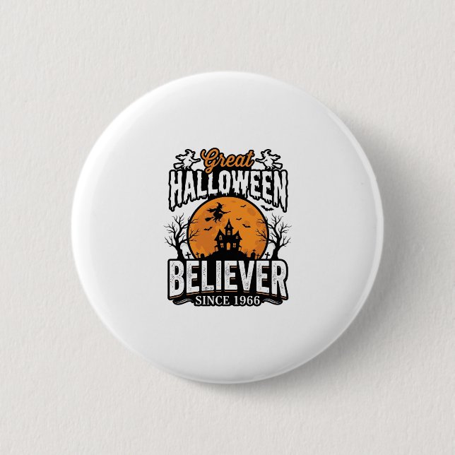 Vintage Halloween-troende sedan 1966 Graphic_1 Knapp (Framsida)