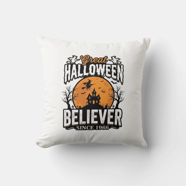 Vintage Halloween-troende sedan 1966 Graphic_1 Kudde (Framsida)