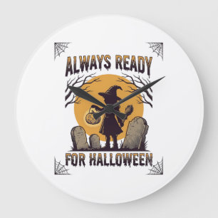 Vintage Halloween-tröja för fans av spöksäsongen_1 Stor Klocka