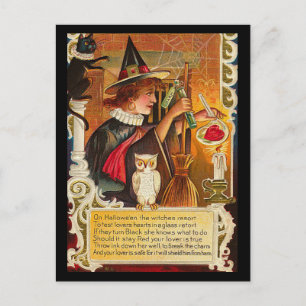 Vintage Halloween Vykort