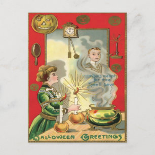 Vintage Halloween Vykort