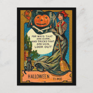 Vintage Halloween Vykort