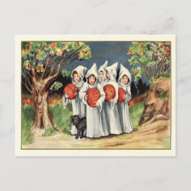 Vintage Halloween Vykort (Framsida)