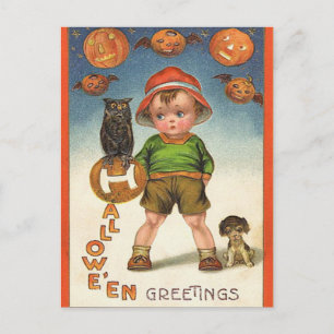 Vintage Halloween Vykort