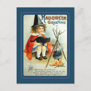 Vintage Halloween Vykort