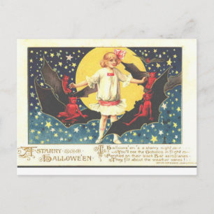 vintage halloween vykort