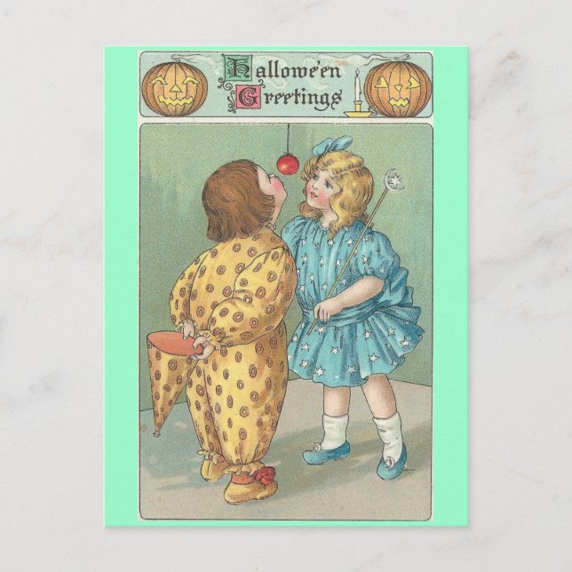 Vintage Halloween Vykort (Framsida)