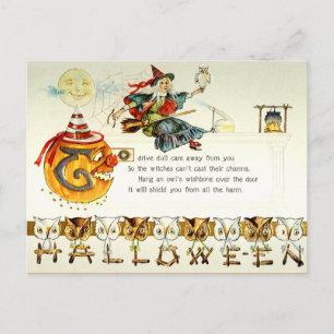 Vintage Halloween Vykort