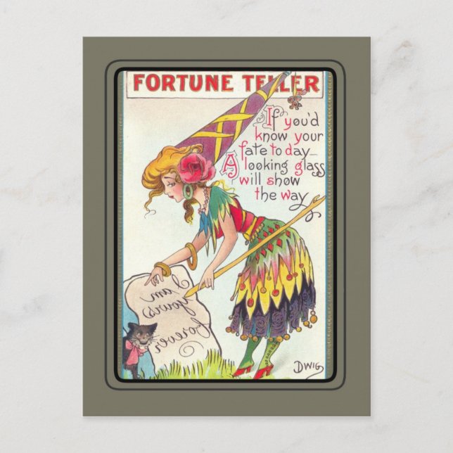 Vintage Halloween Vykort (Framsida)