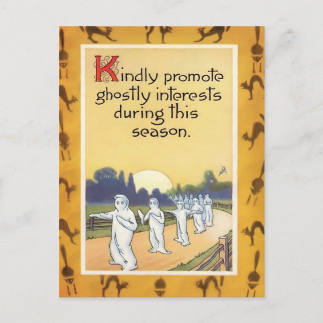 Vintage Halloween Vykort (Framsida)