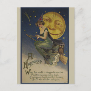 Vintage Halloween Vykort
