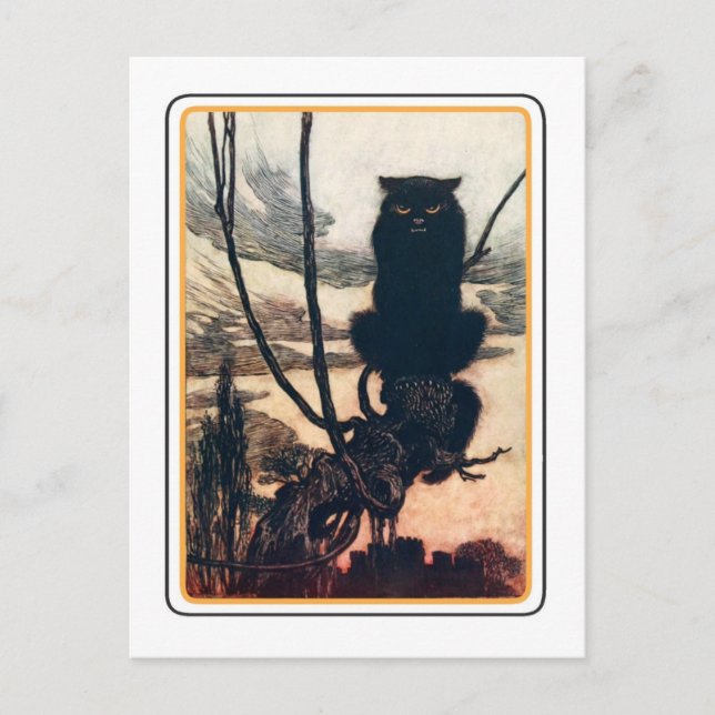 Vintage Halloween Vykort (Framsida)