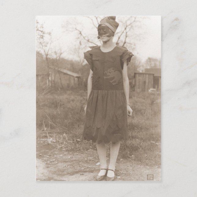 Vintage Halloween Vykort (Framsida)