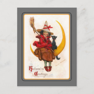 Vintage Halloween Vykort