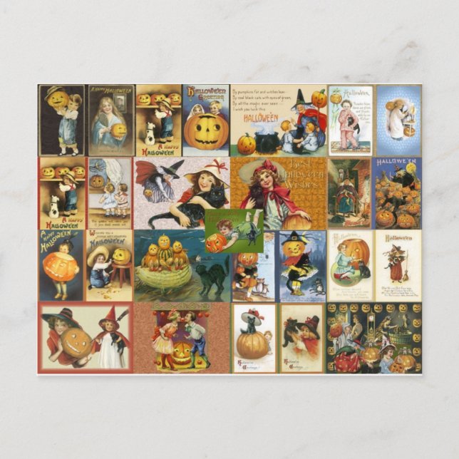Vintage Halloween Vykort (Framsida)