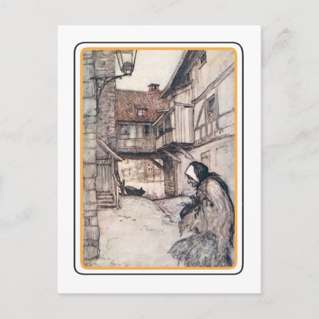 Vintage Halloween Vykort (Framsida)
