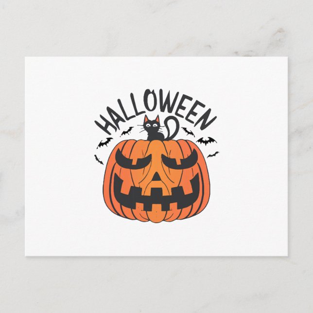 Vintage Halloween  Vykort (Framsida)
