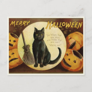 Vintage Halloween vykort