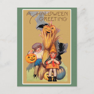 Vintage Halloween Vykort