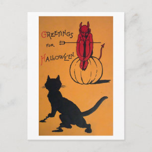 Vintage Halloween Vykort
