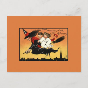 Vintage Halloween Vykort
