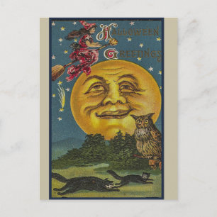 Vintage Halloween Vykort