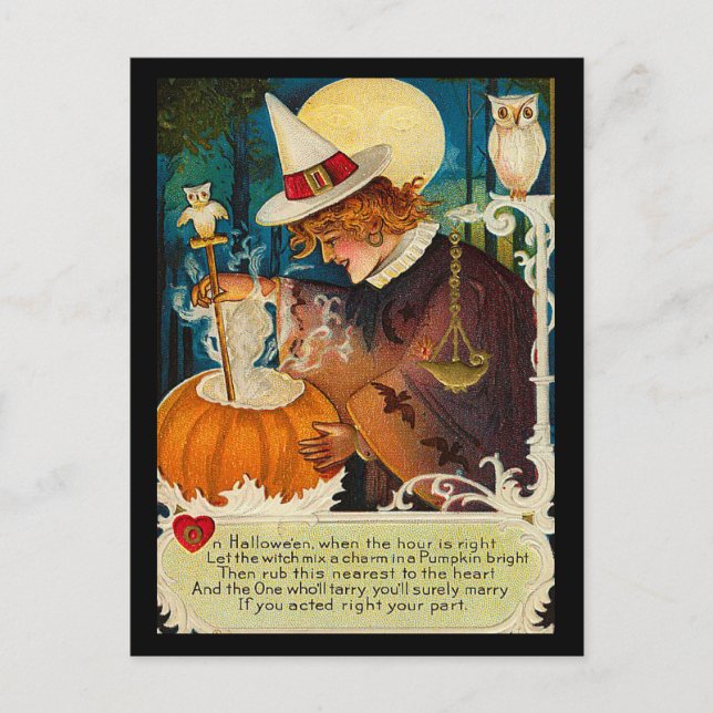 Vintage Halloween Vykort (Framsida)