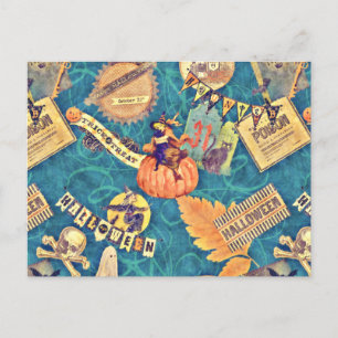 Vintage Halloween Vykort