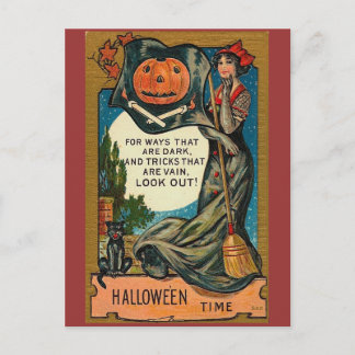 Vintage Halloween Vykort