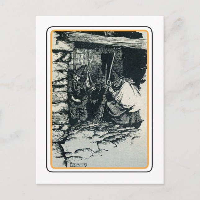 Vintage Halloween Vykort (Framsida)