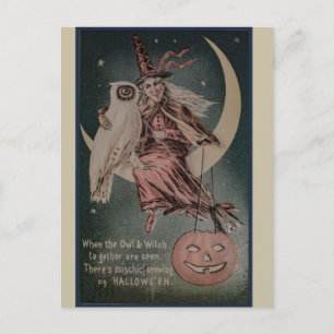 Vintage Halloween Vykort