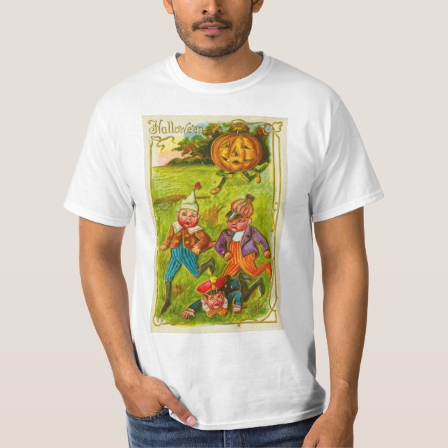 Vintage halloween-vykort t shirt (Framsida)