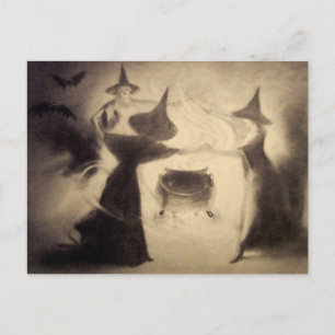 Vintage Halloween-vykort Vykort