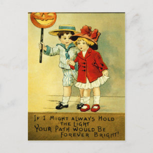 Vintage Halloween-vykort Vykort